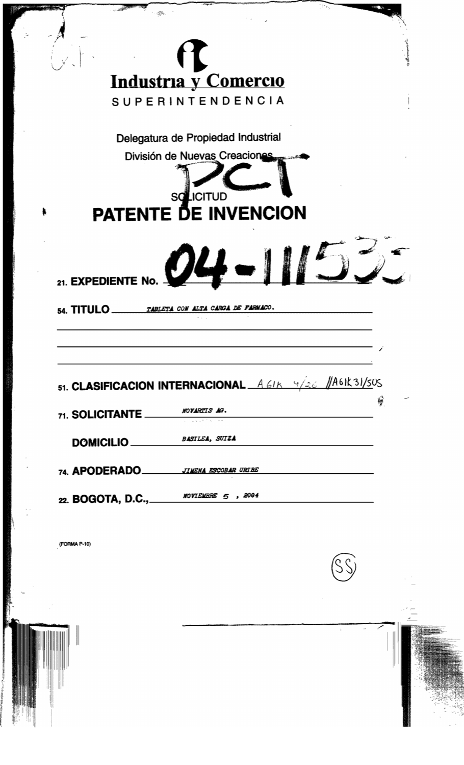 TABLETA CON ALTA CARGA DE FARMACO
