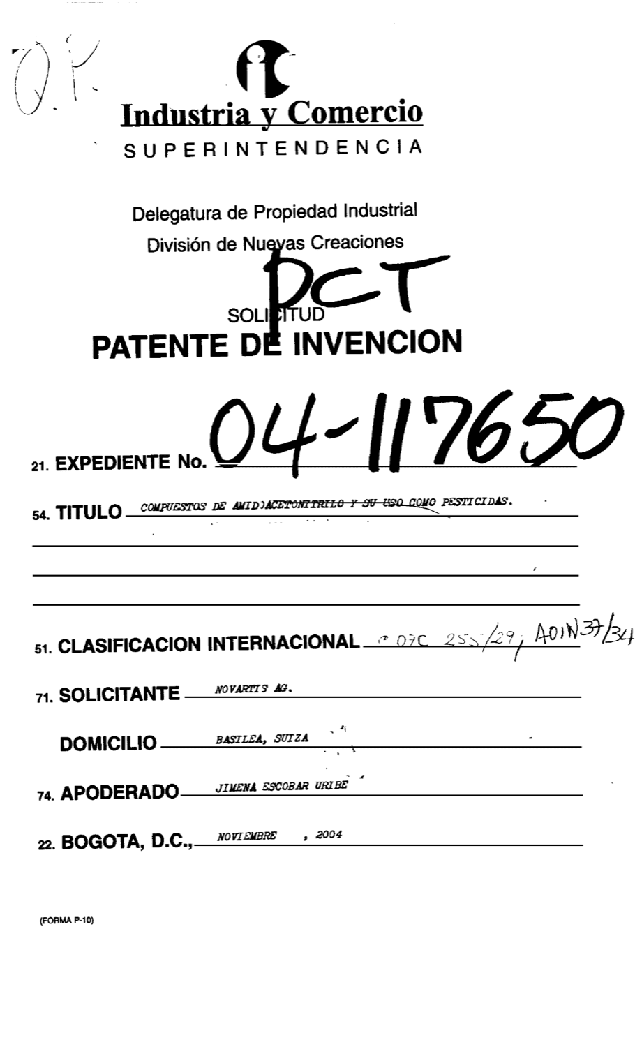 COMPUESTOS DE AMIDOACETONITRILO