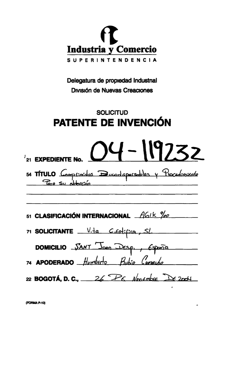 COMPRIMIDOS BUCODISPERSABLES Y PROCEDIMIENTO PARA SU OBTENCION