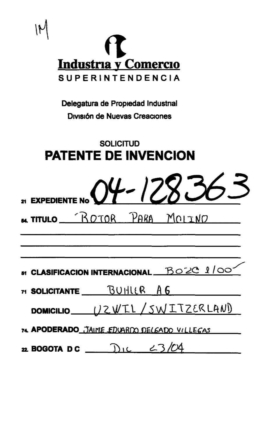 ROTOR PARA MOLINO