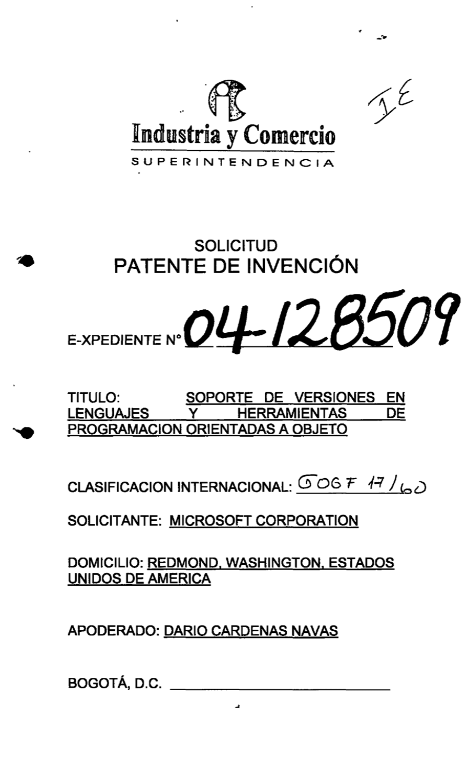 SOPORTE DE VERSIONES EN LENGUAJES Y HERRAMIENTAS DE PROGRAMA CION ORIENTADAS A OBJETO