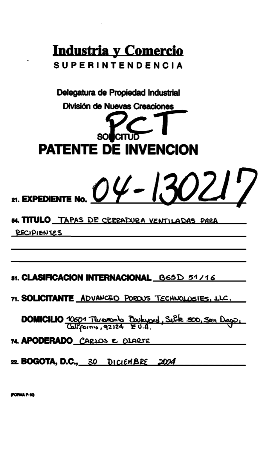 TAPAS DE CERRADURA VENTILADAS PARA RECIPIENTES