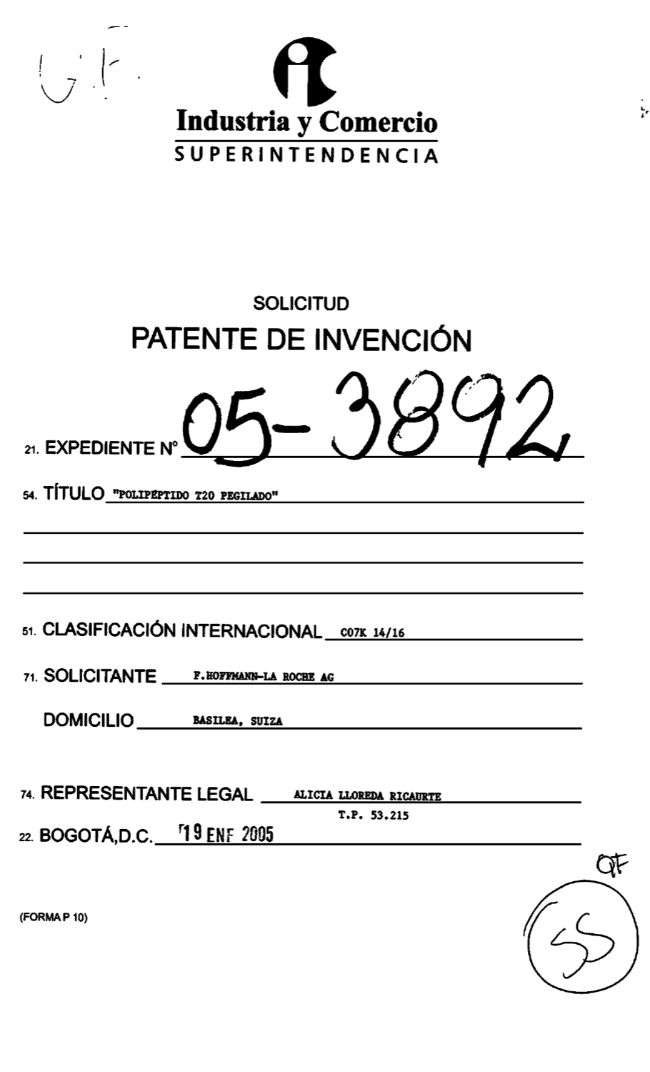 POLIPEPTIDO T20 PEGILADO