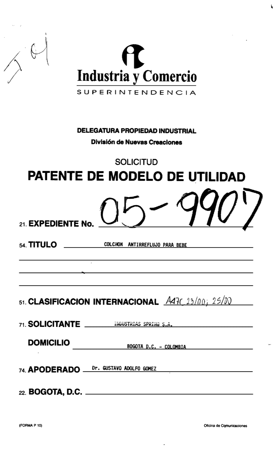COLCHON ANTIRREFLUJO PARA BEBE