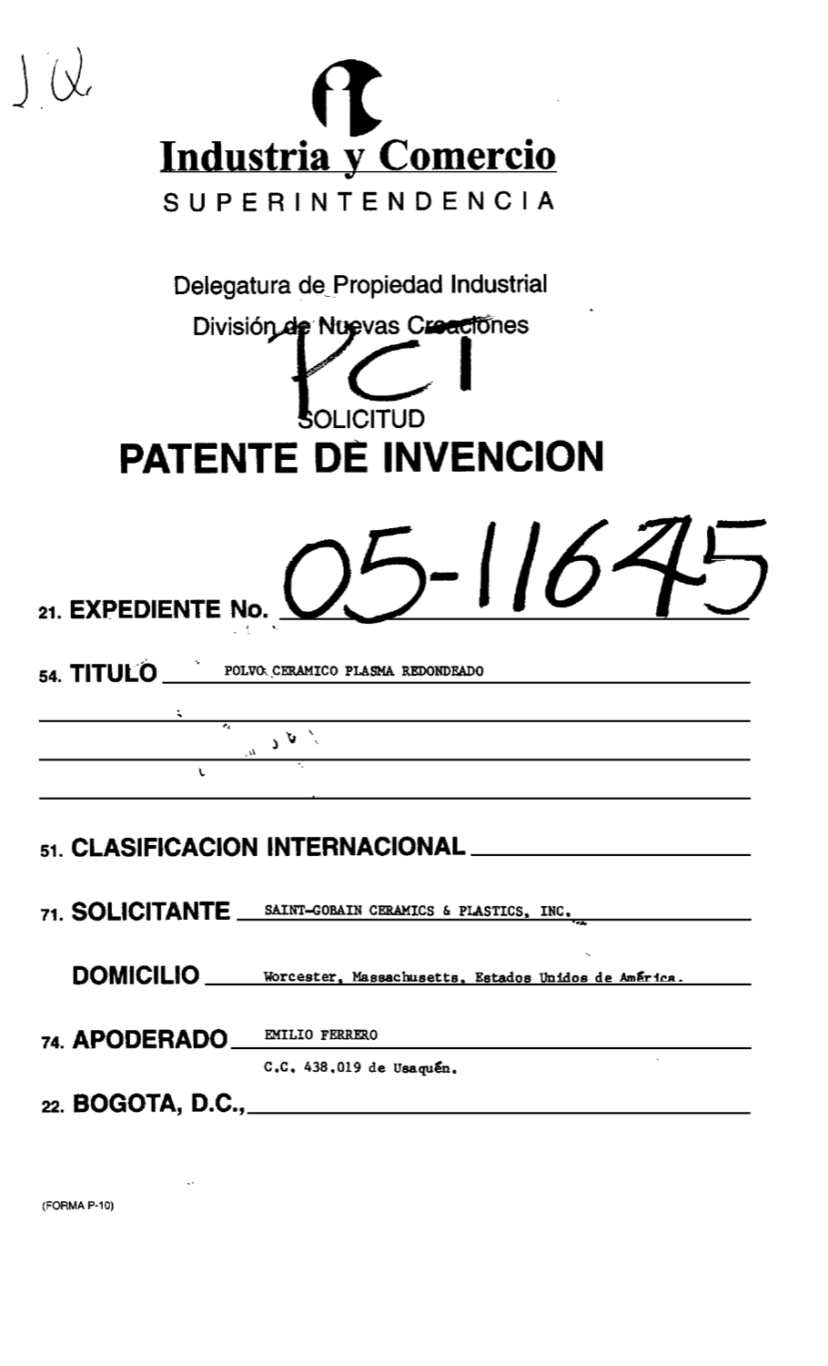 POLVO CERAMICO PLASMA REDONDEADO