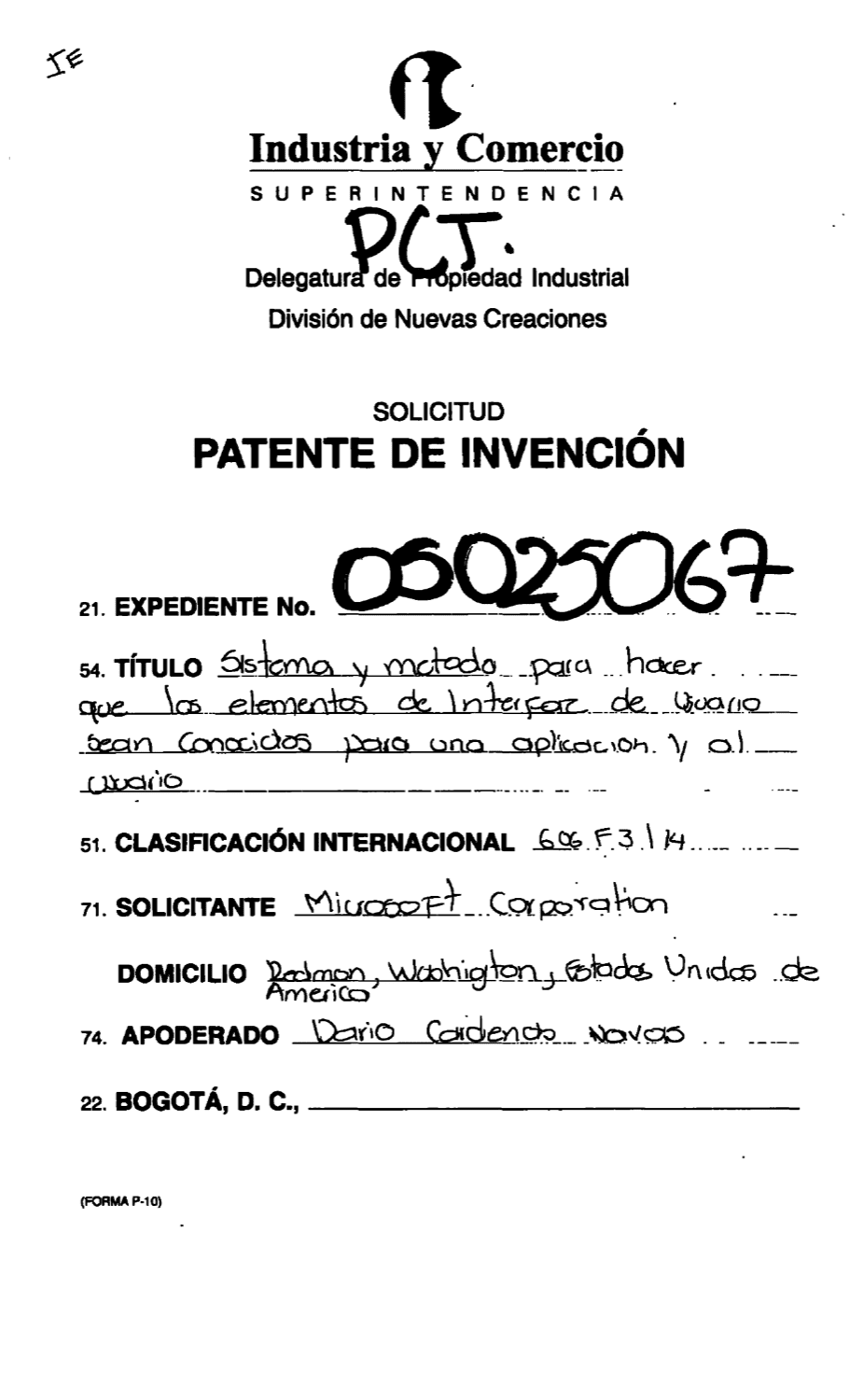 SISTEMA Y METODO PARA HACER QUE LOS ELEMENTOS DE INTERFAZ DE USUARIO SEAN CONOCIDOS PARA UNA APLICACION Y AL USUARIO