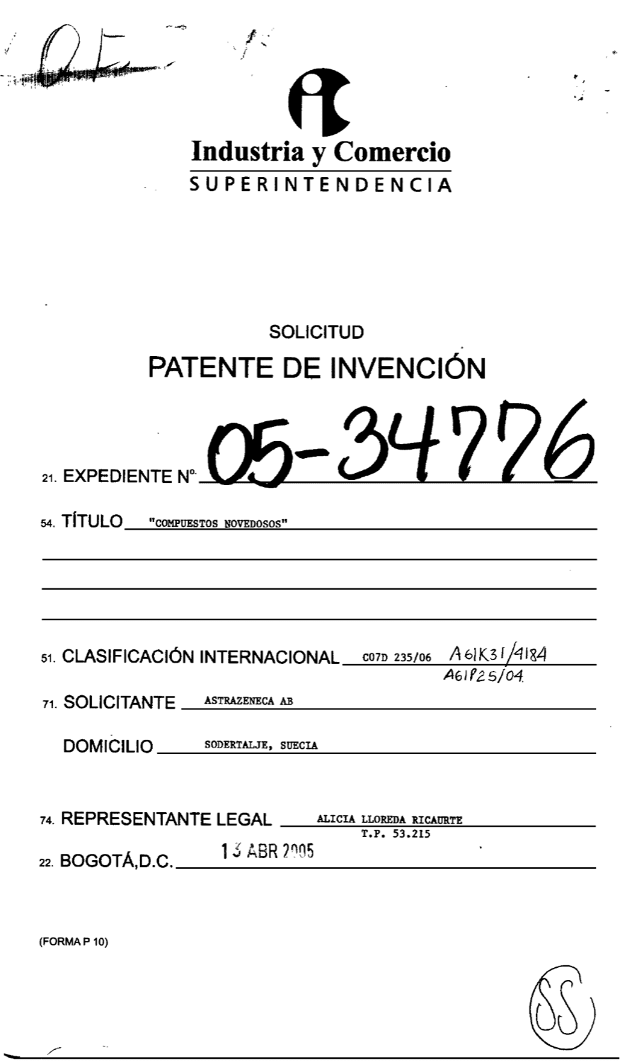 COMPUESTOS NOVEDOSOS