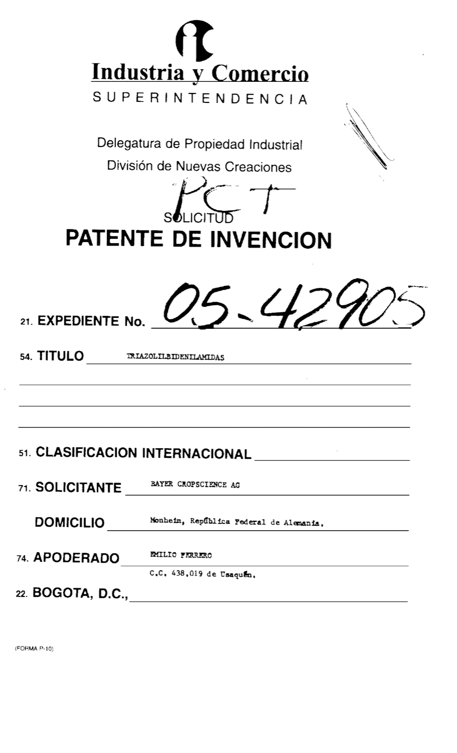 TRIAZOLILBIDENILAMINAS