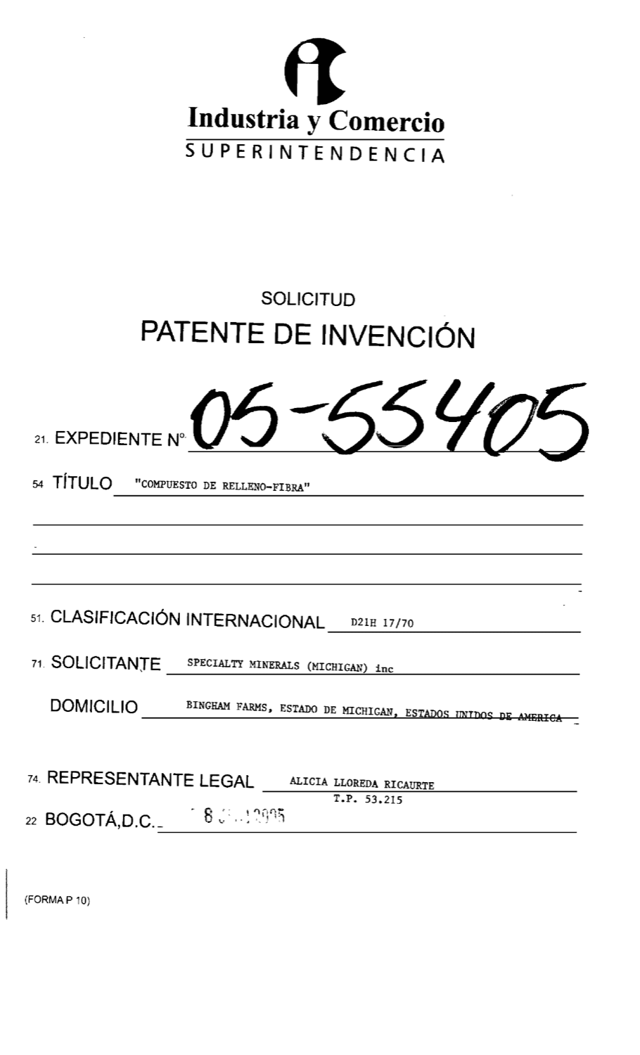 COMPUESTO DE RELLENO FIBRA