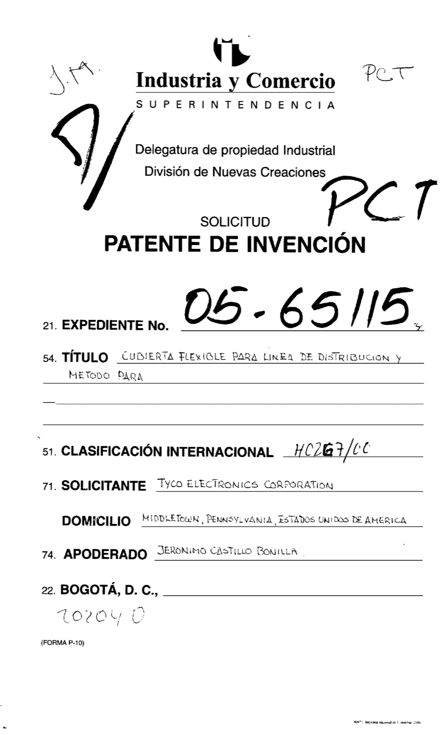 CUBIERTA FLEXIBLE PARA LINEA DE DISTRIBUCION Y METODO PARA INSTALAR LA MISMA