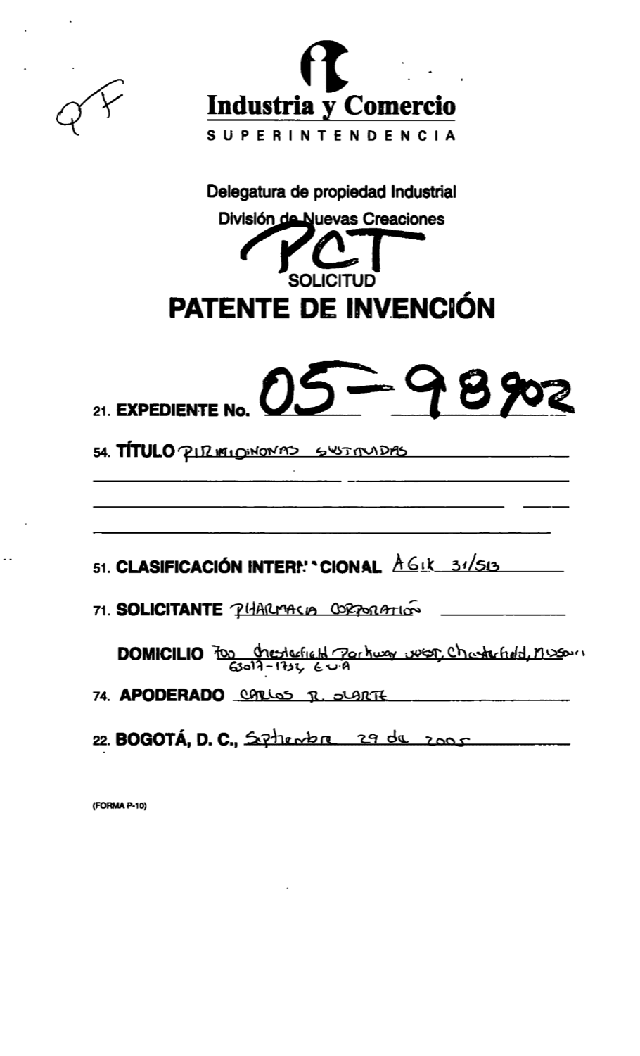 PIRIMIDINONAS SUSTITUIDAS