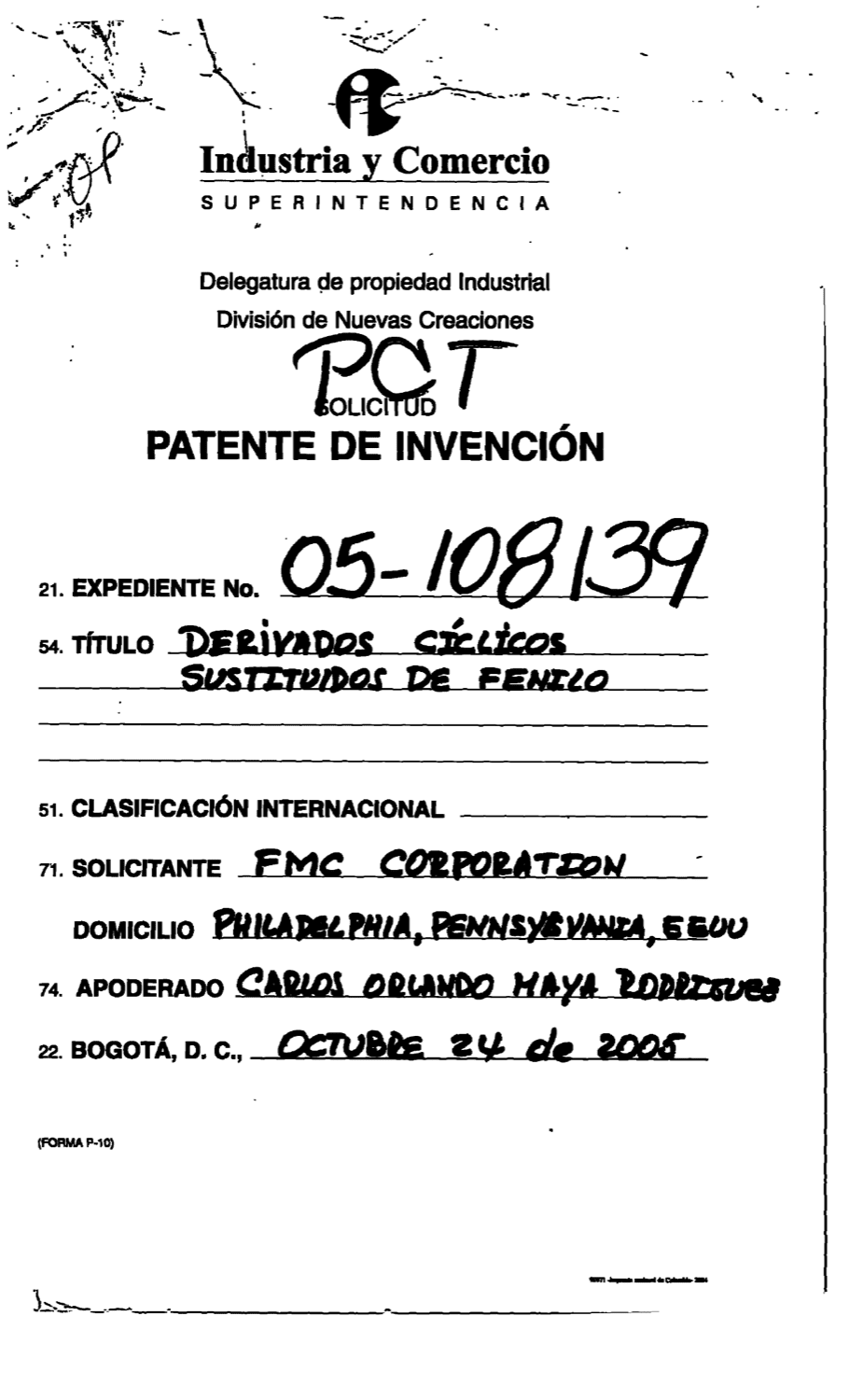 DERIVADOS CICLICOS SUSTITUIDOS DE FENILO