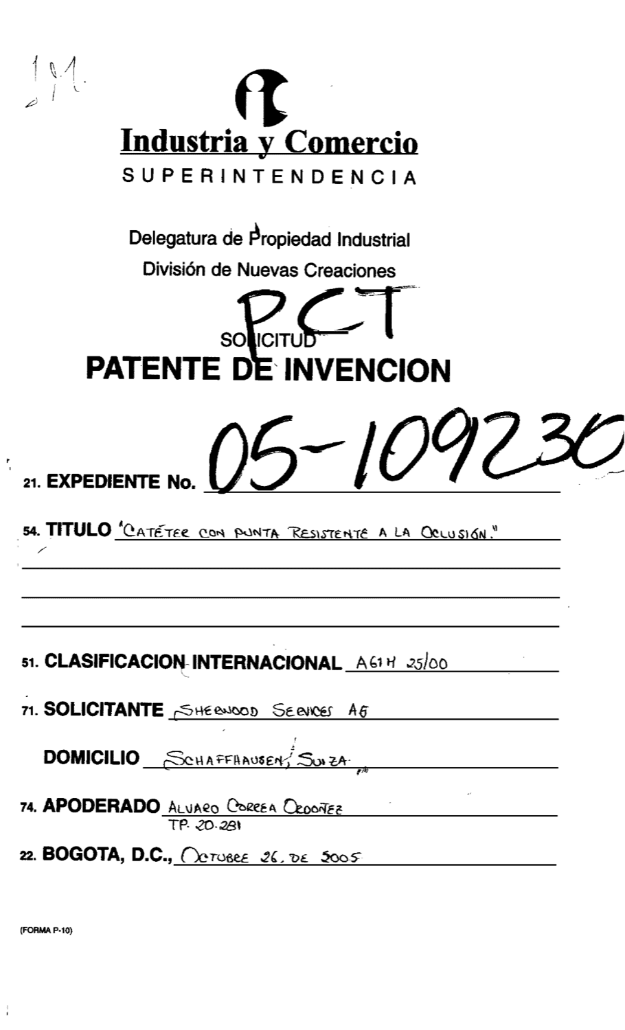 CATETER CON PUNTA RESISTENTE A LA OCLUSION