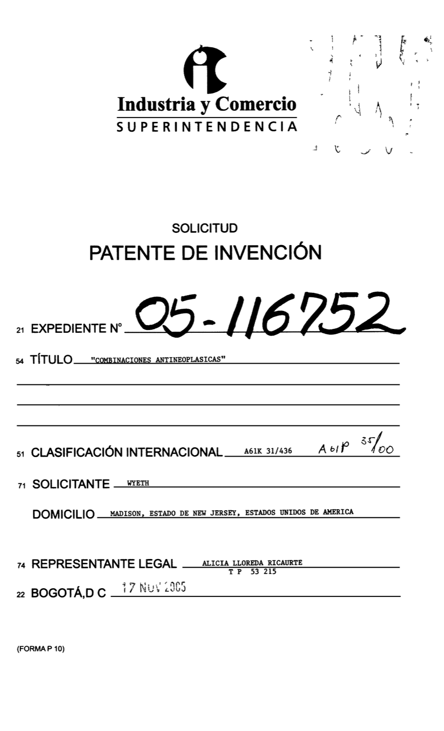 COMBINACIONES ANTINEOPLASICAS