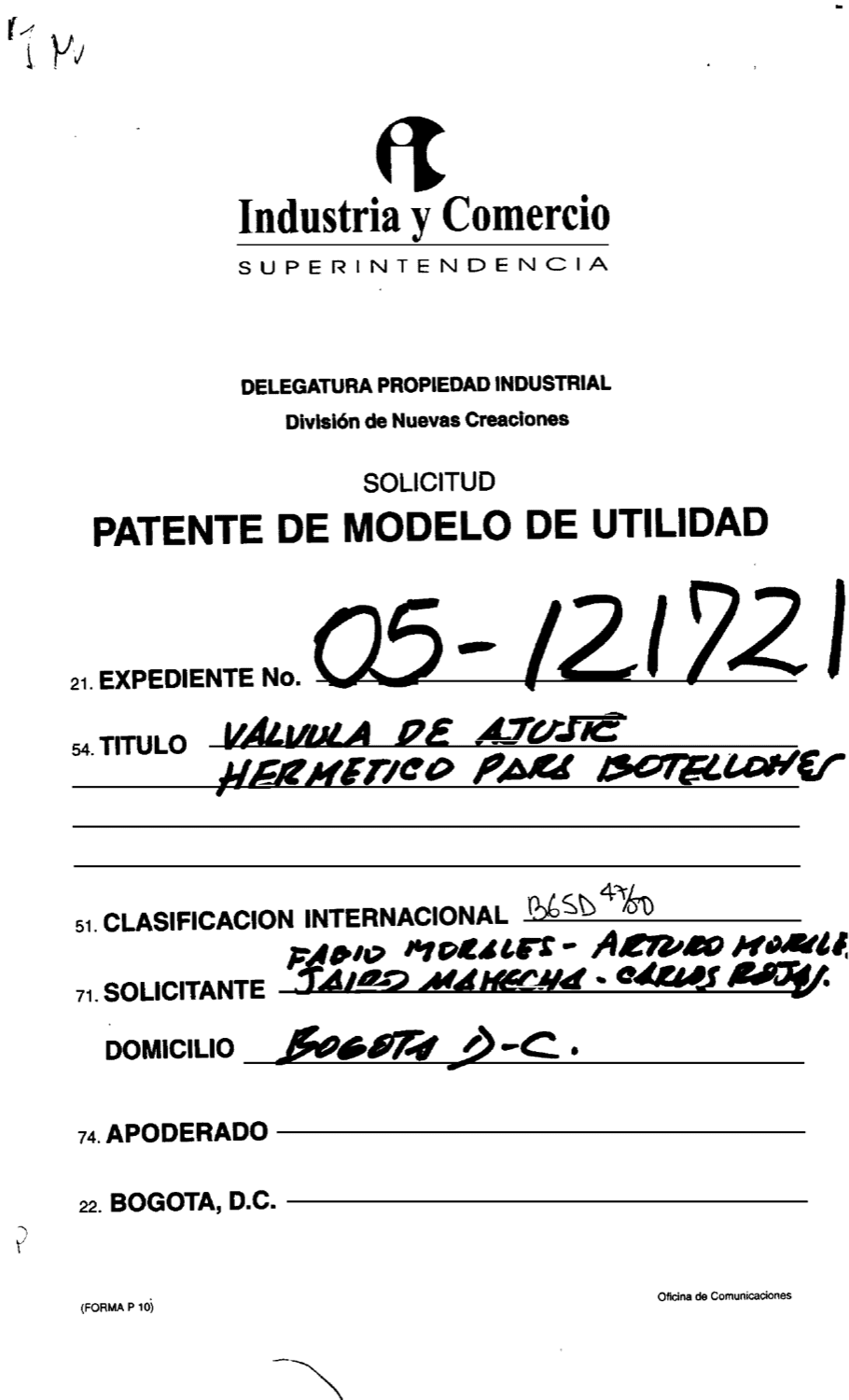 VALVULA DE AJUSTE HERMETICO PARA BOTELLONES