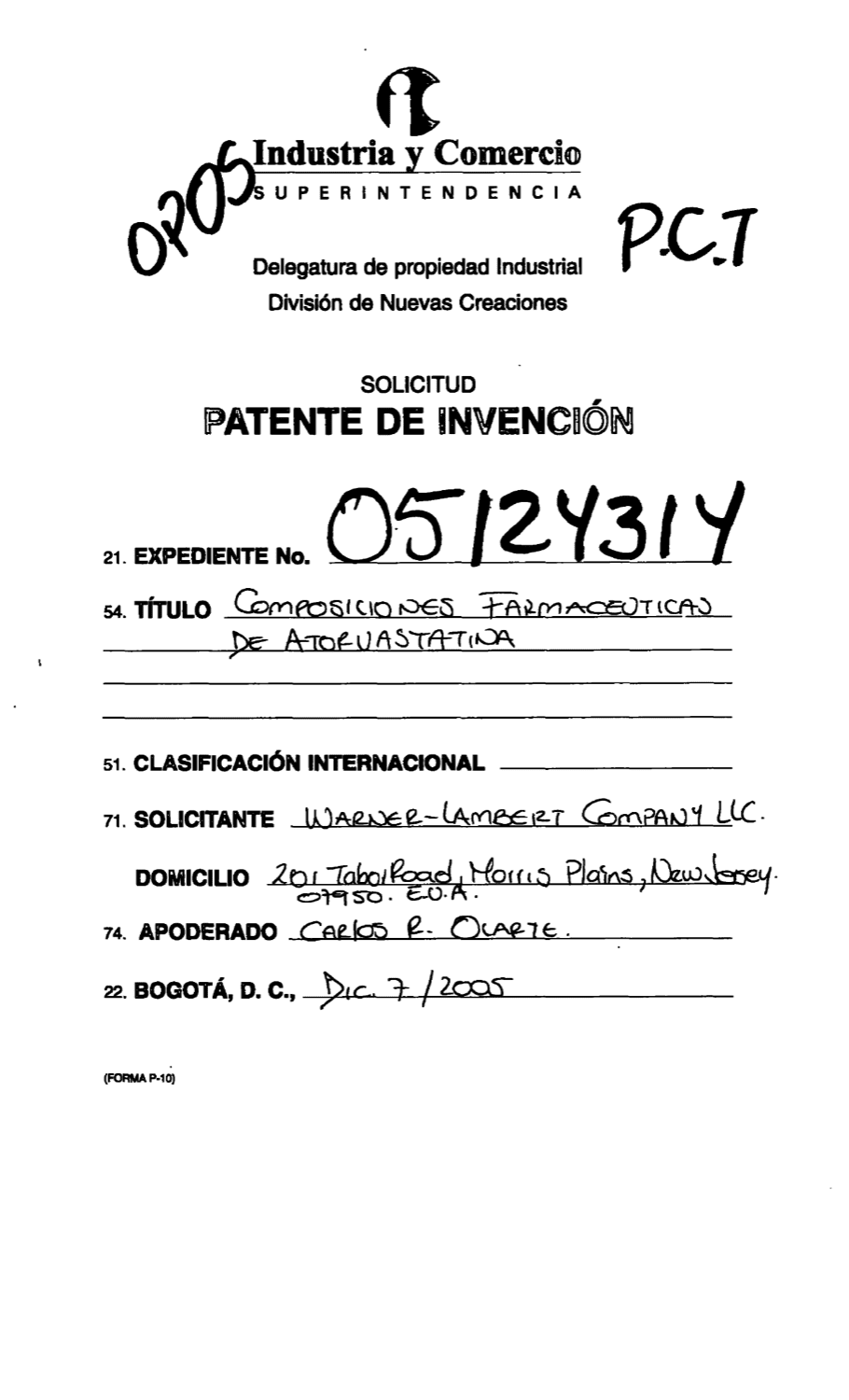 COMPOSICIONES FARMACEUTICAS DE ATORVASTATINA