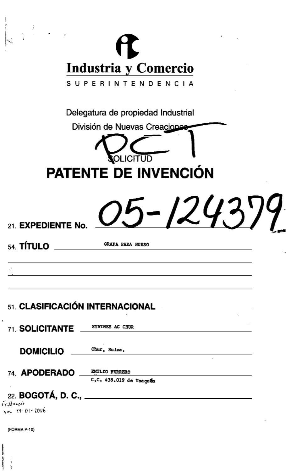 GRAPA PARA HUESO