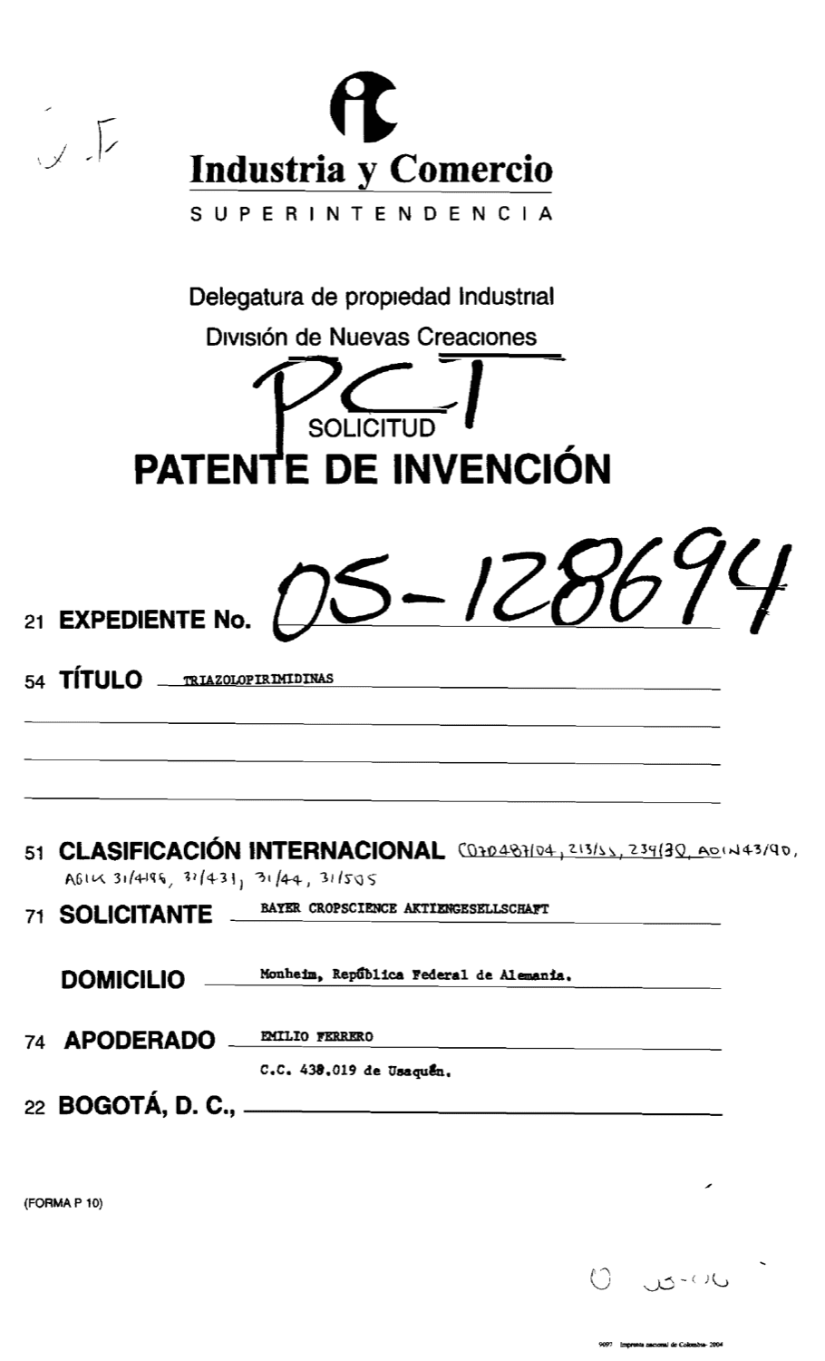 TRIAZOLOPIRIMIDINAS