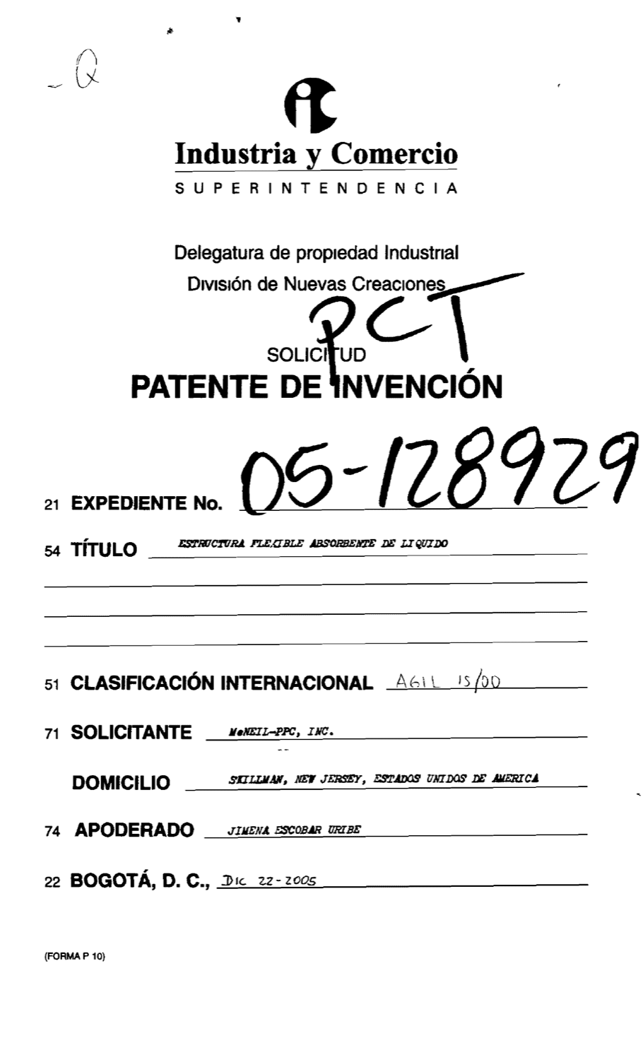 ARTICULO ABSORBENTE PARA HIGIENE FEMENINA QUE TIENE EJE LONGITUDINAL Y ELEMENTO ABSORBENTE