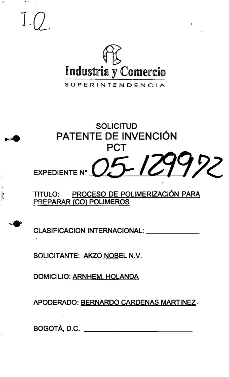 PROCESO DE POLIMERACION PARA PREPARAR (CO) POLIMEROS