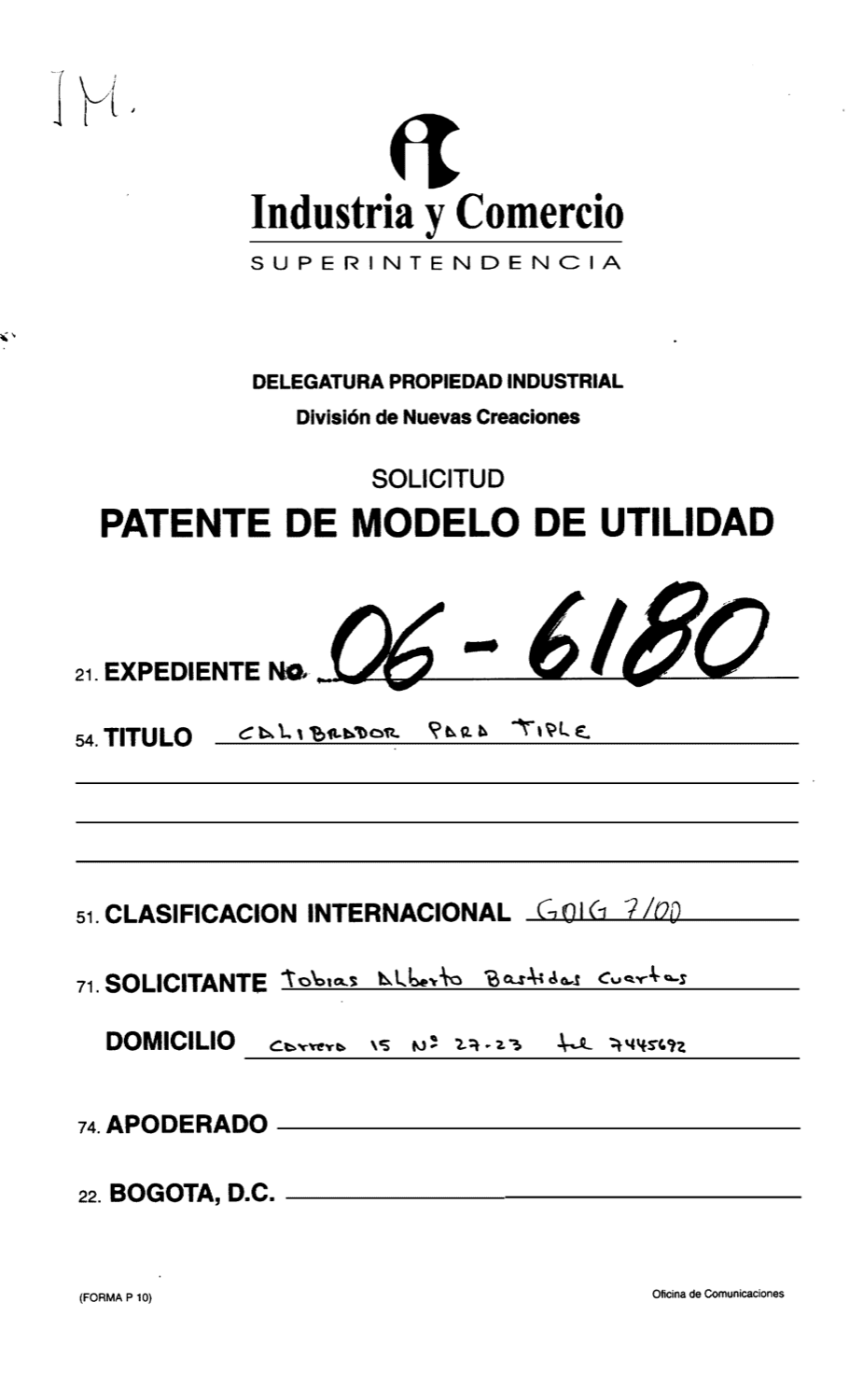 CALIBRADOR PARA TIPLE