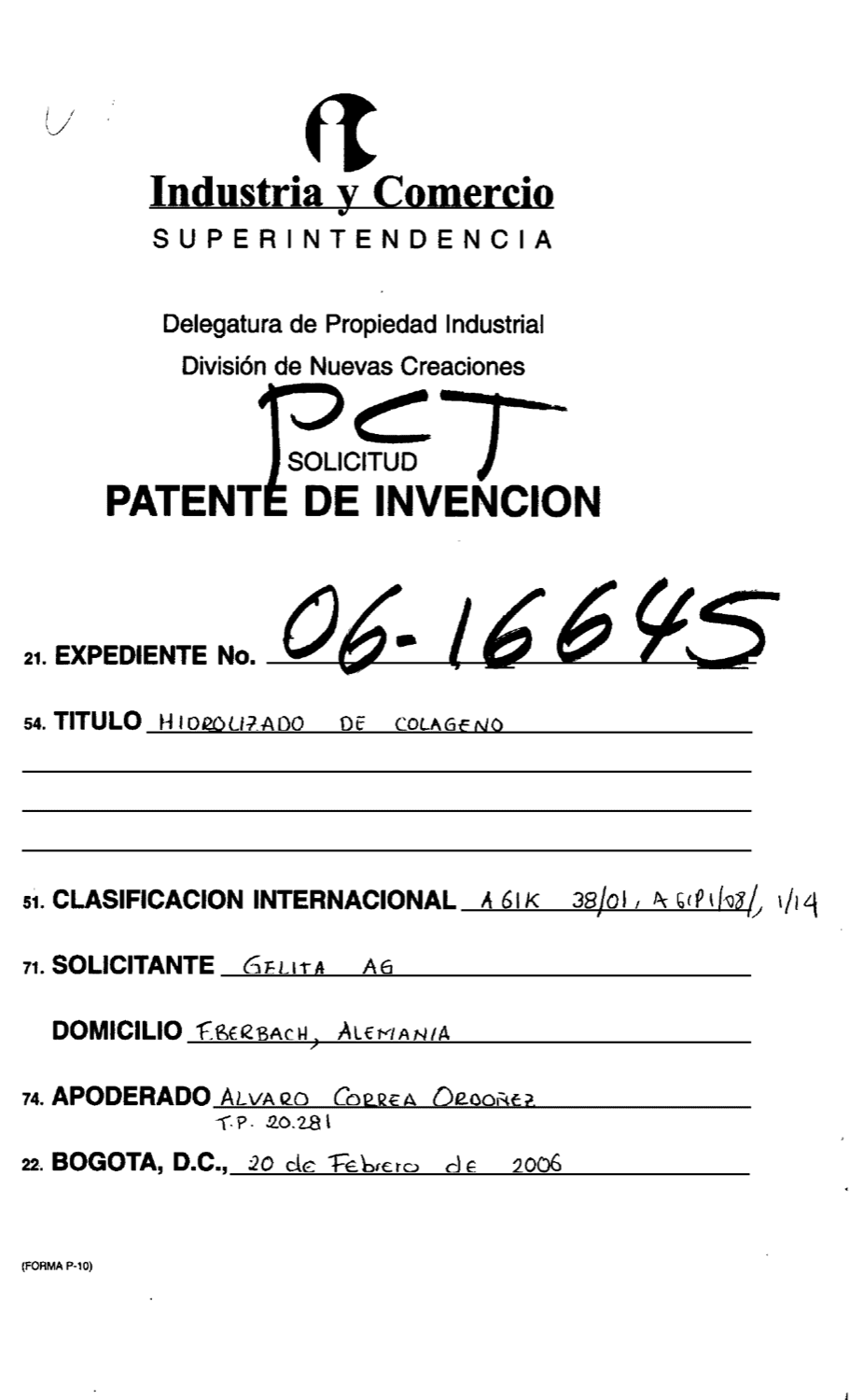 HIDROZILADO DE COLAGENO
