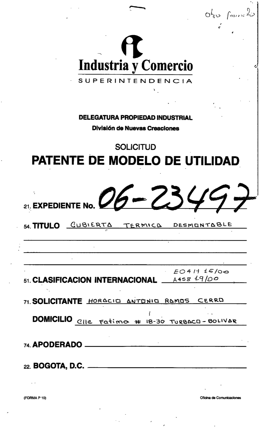CUBIERTA TERMICA DESMONTABLE