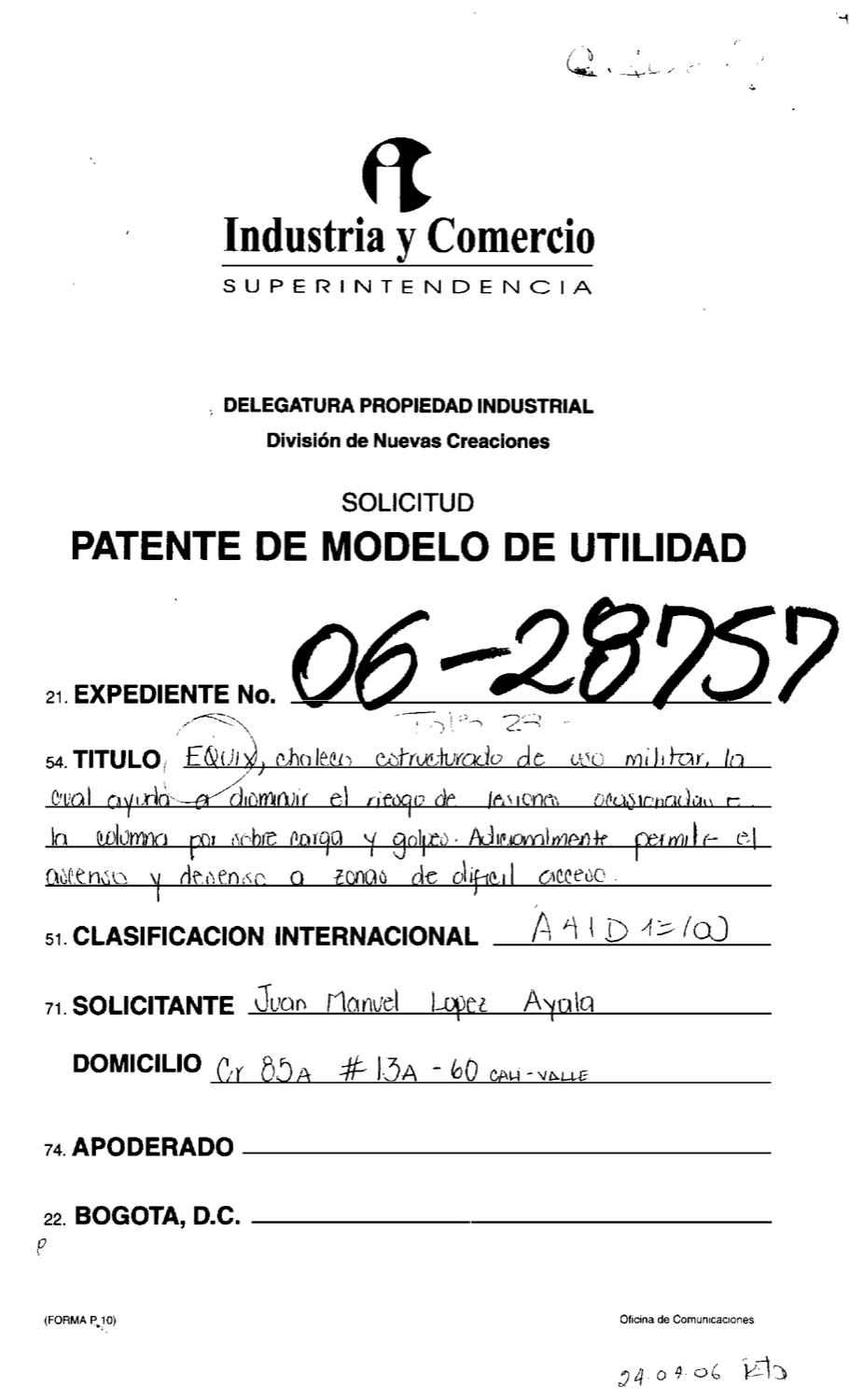 CHALECO ESTRUCTURADO MILITAR