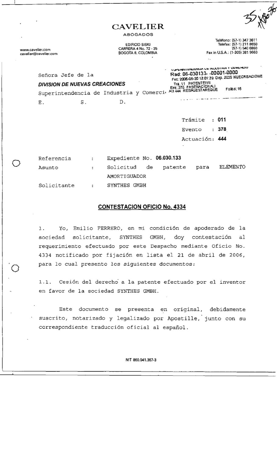 ELEMENTO AMORTIGUADOR