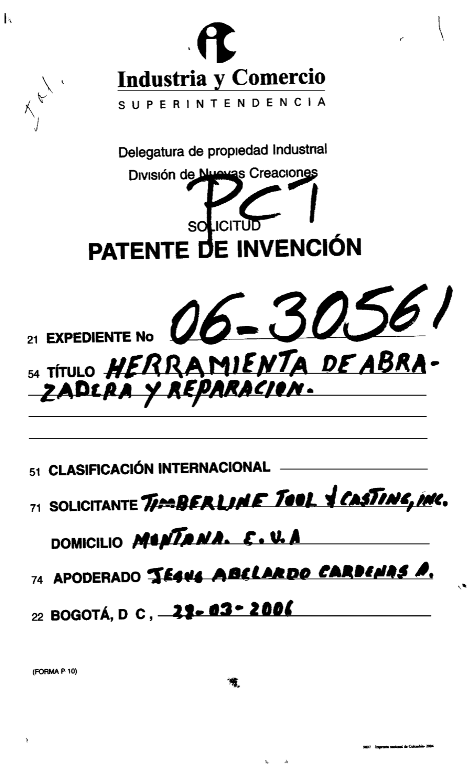 HERRAMIENTA DE ABRAZADERA Y REPARACION