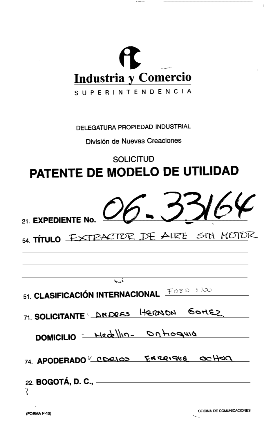 EXTRACTOR DE AIRE SIN MOTOR