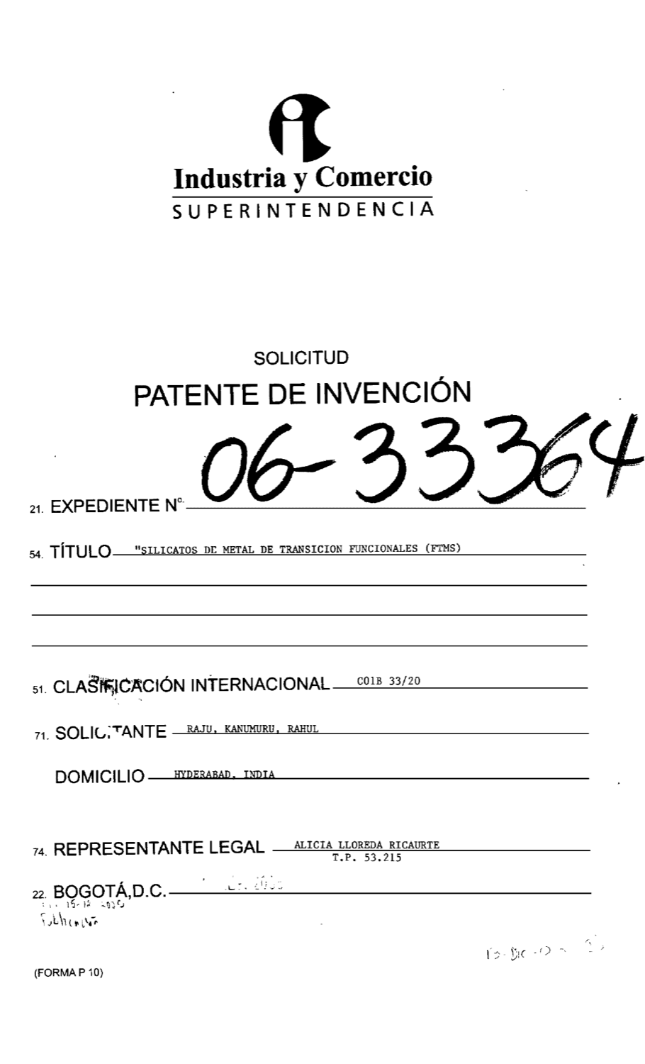 SILICATOS DE METAL DE TRANSICION FUNCIONALES (FTMS)