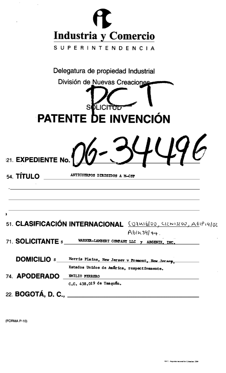ANTICUERPOS DIRIGIDOS A M-CSF