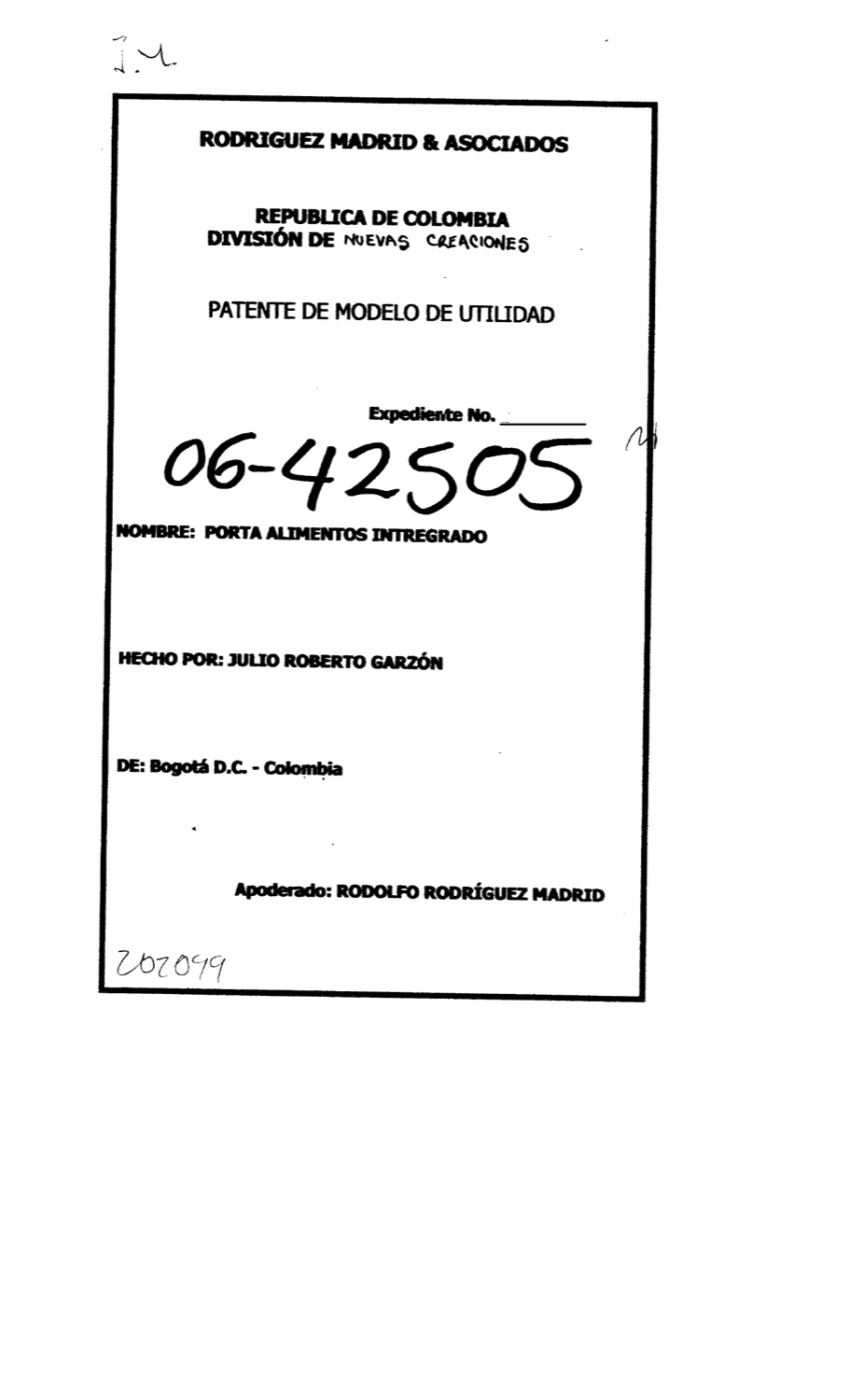 PORTA ALIMENTOS INTEGRADO