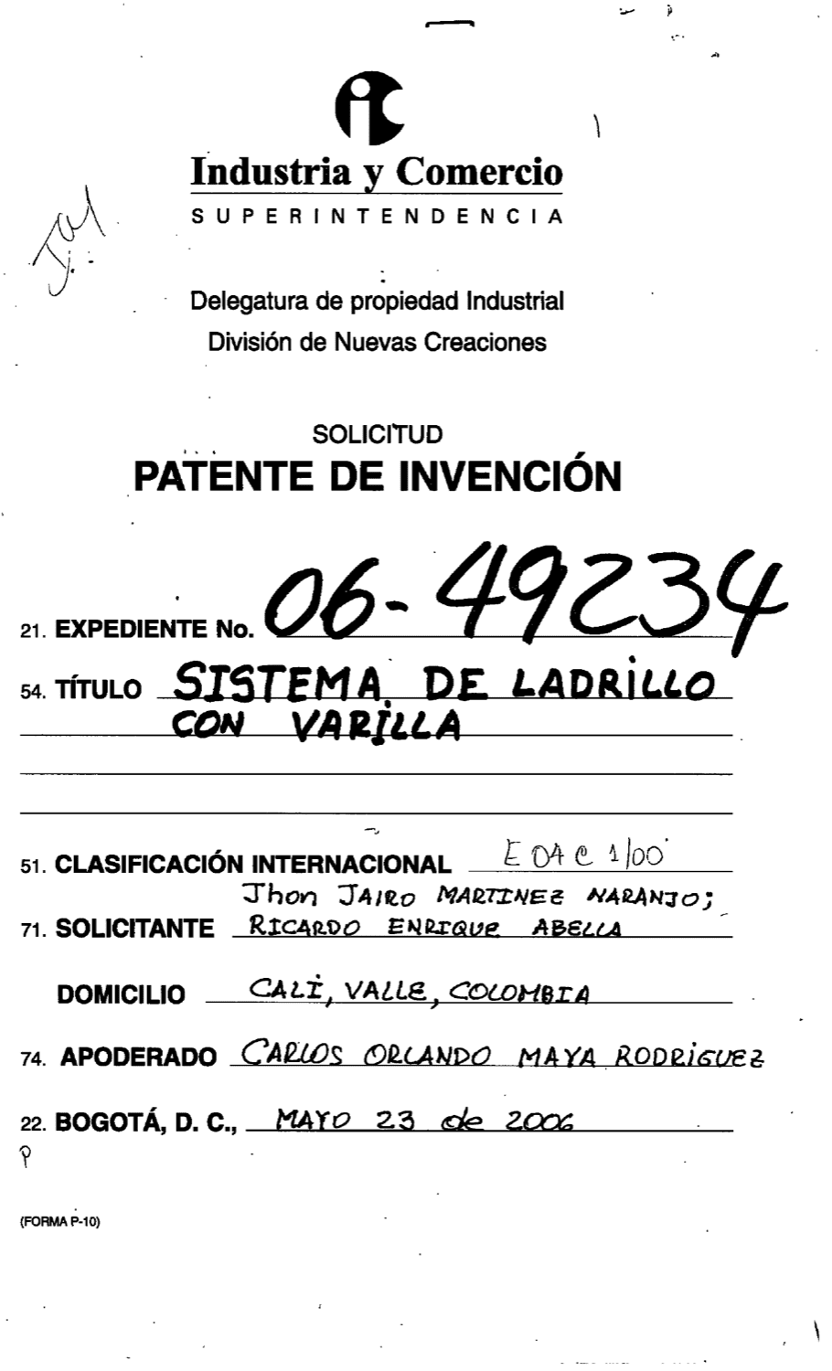SISTEMA DE LADRILLO CON VARILLA