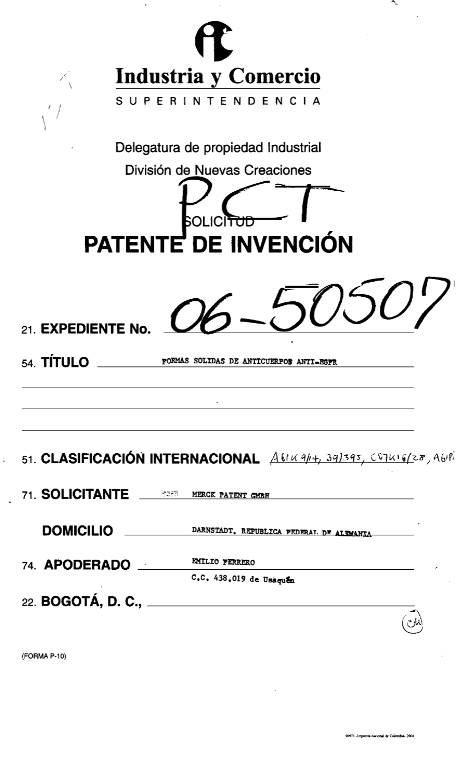 FORMAS SOLIDAS DE ANTICUERPOS ANTI-EGFR