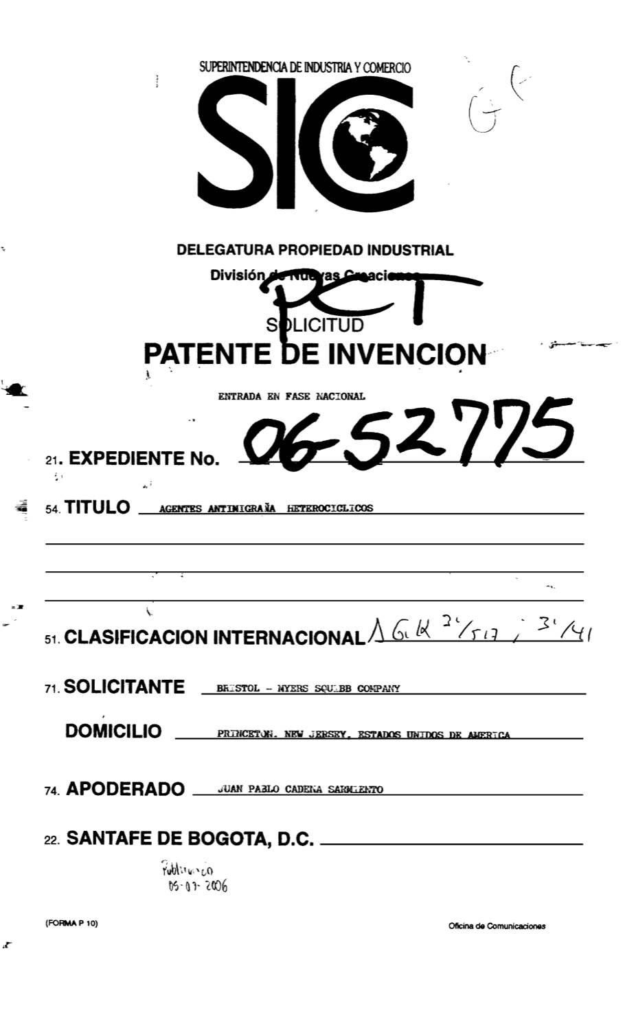 AGENTES ANTIMIGRAÑA HETEROCICLICOS