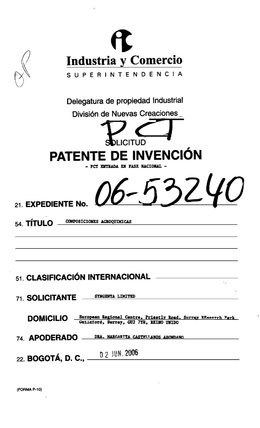 COMPOSICIONES AGROQUIMICAS