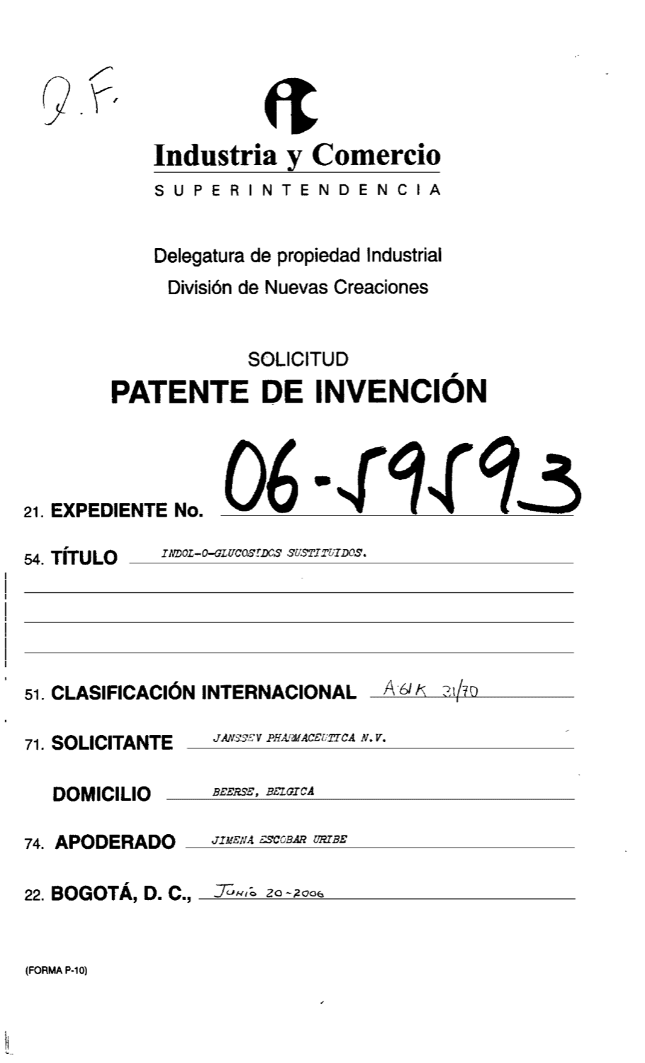 INDOL-O-GLUCOSIDOS SUSTITUIDOS