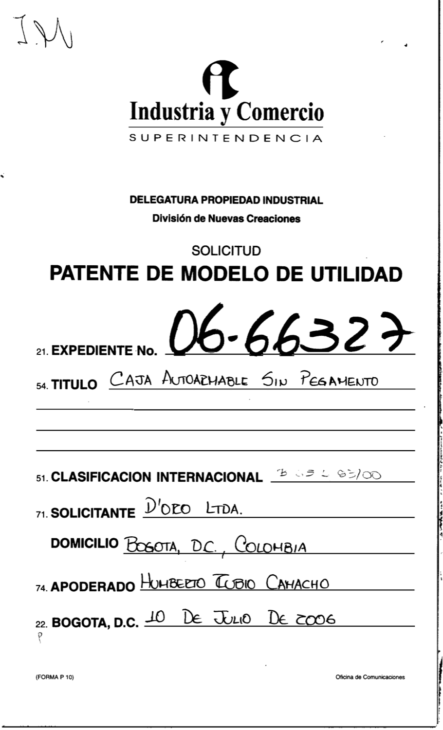 CAJA AUTOARMABLE SIN PEGAMENTO