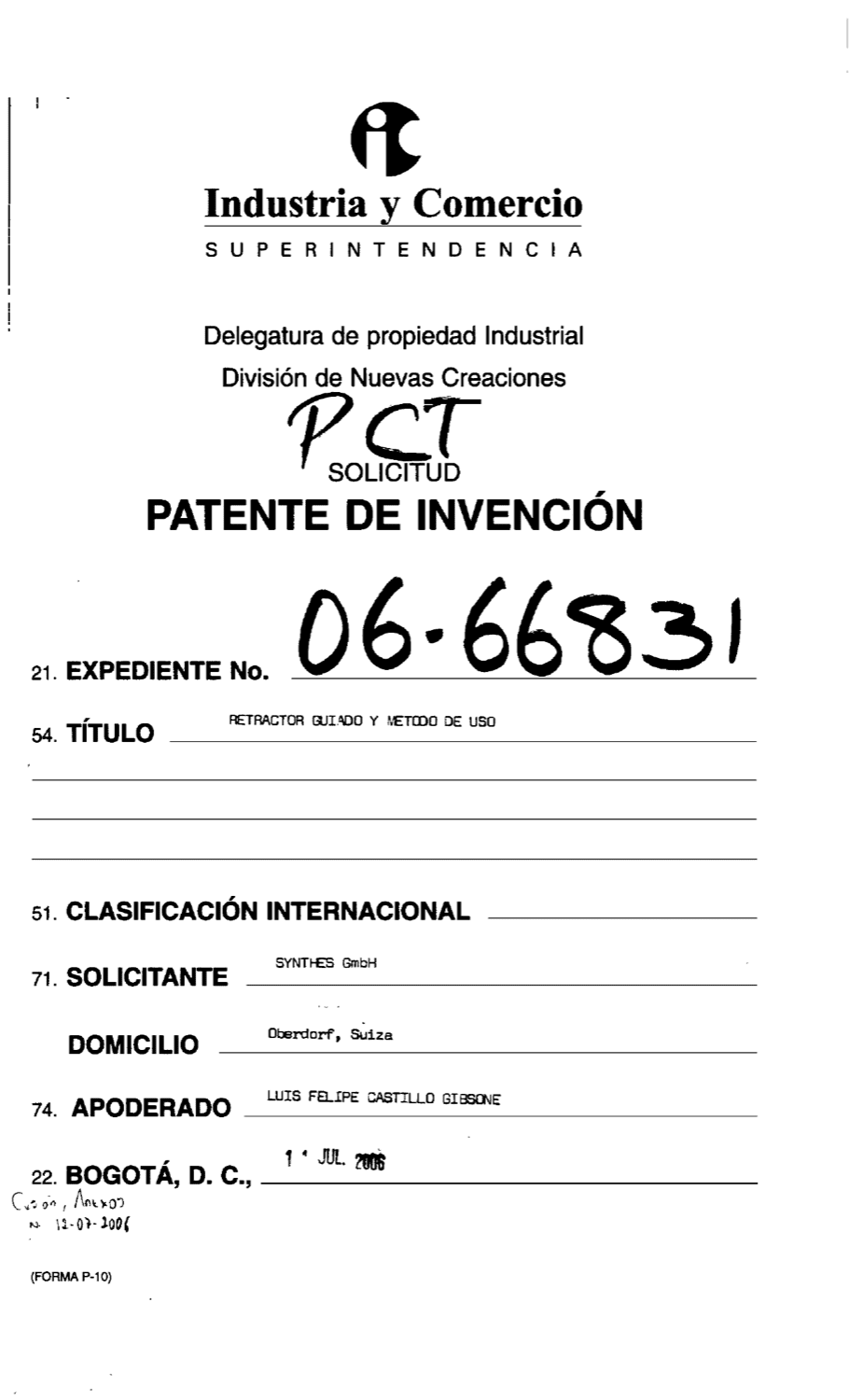 RETARCTOR GUIADO Y METODO DE USO