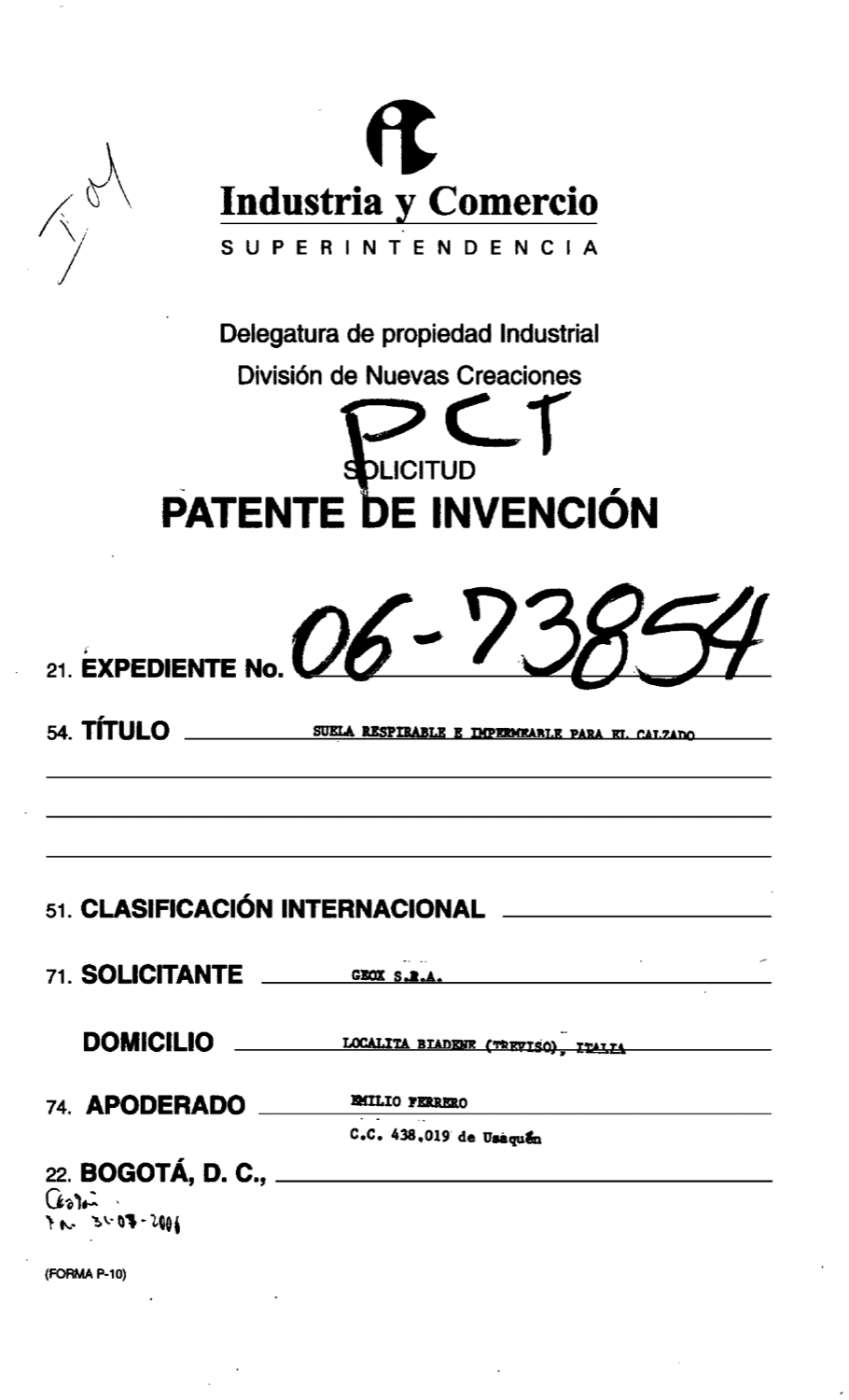 SUELA RESPIRABLE E IMPERMEABLE PARA EL CALZADO