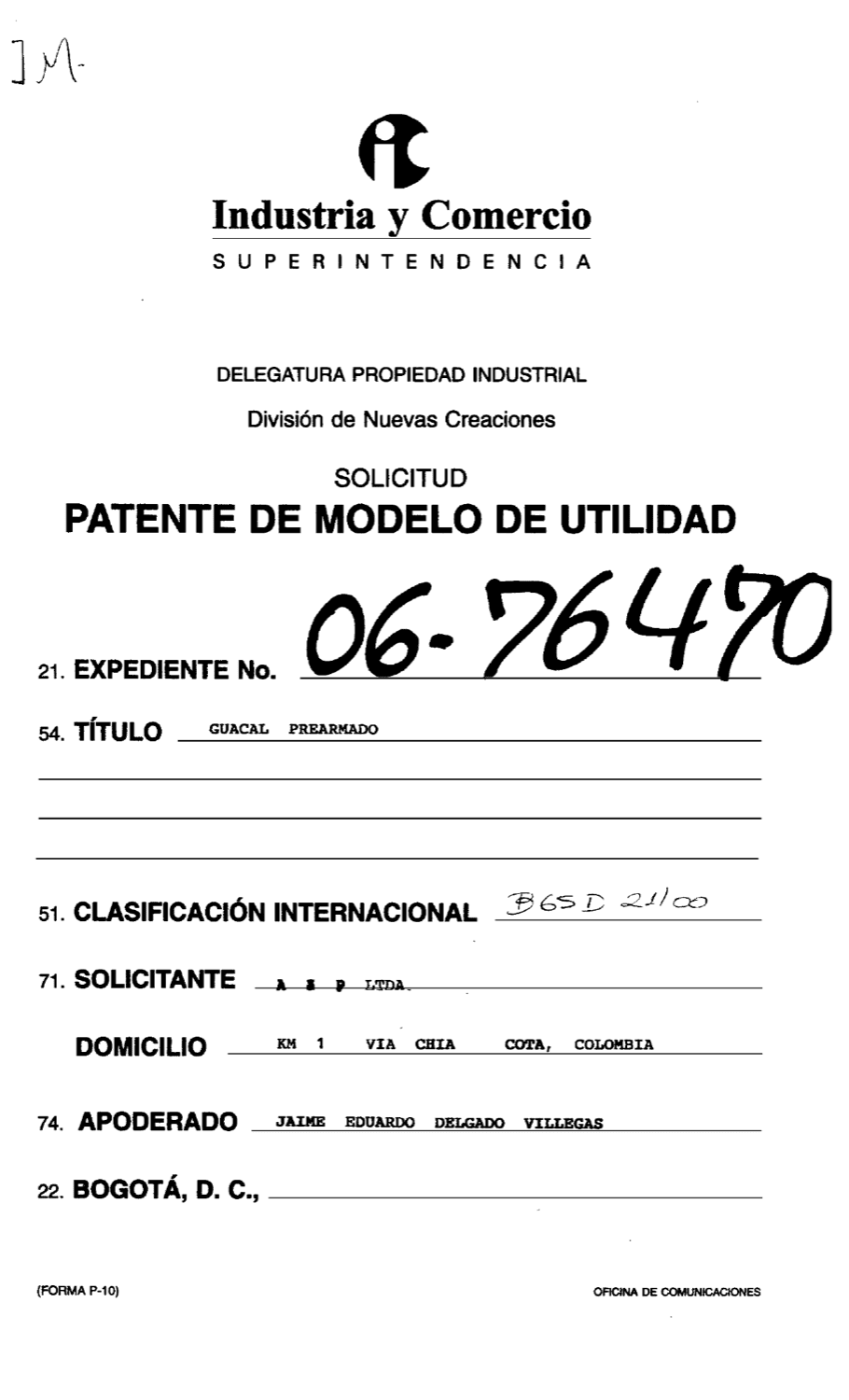 GUACAL PREARMADO