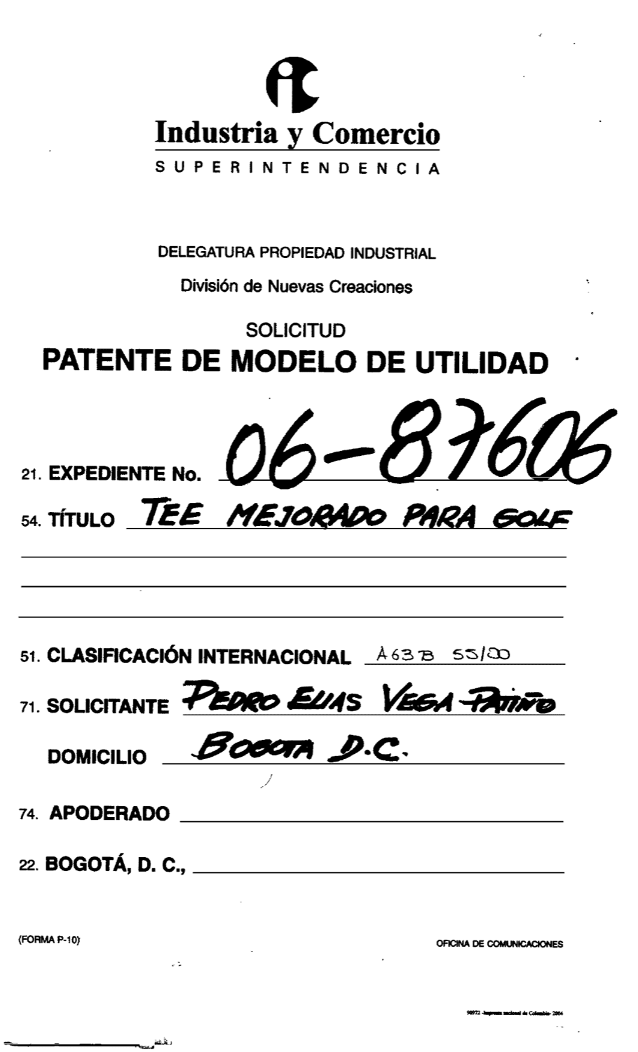 TEE MEJORADO PARA GOLF