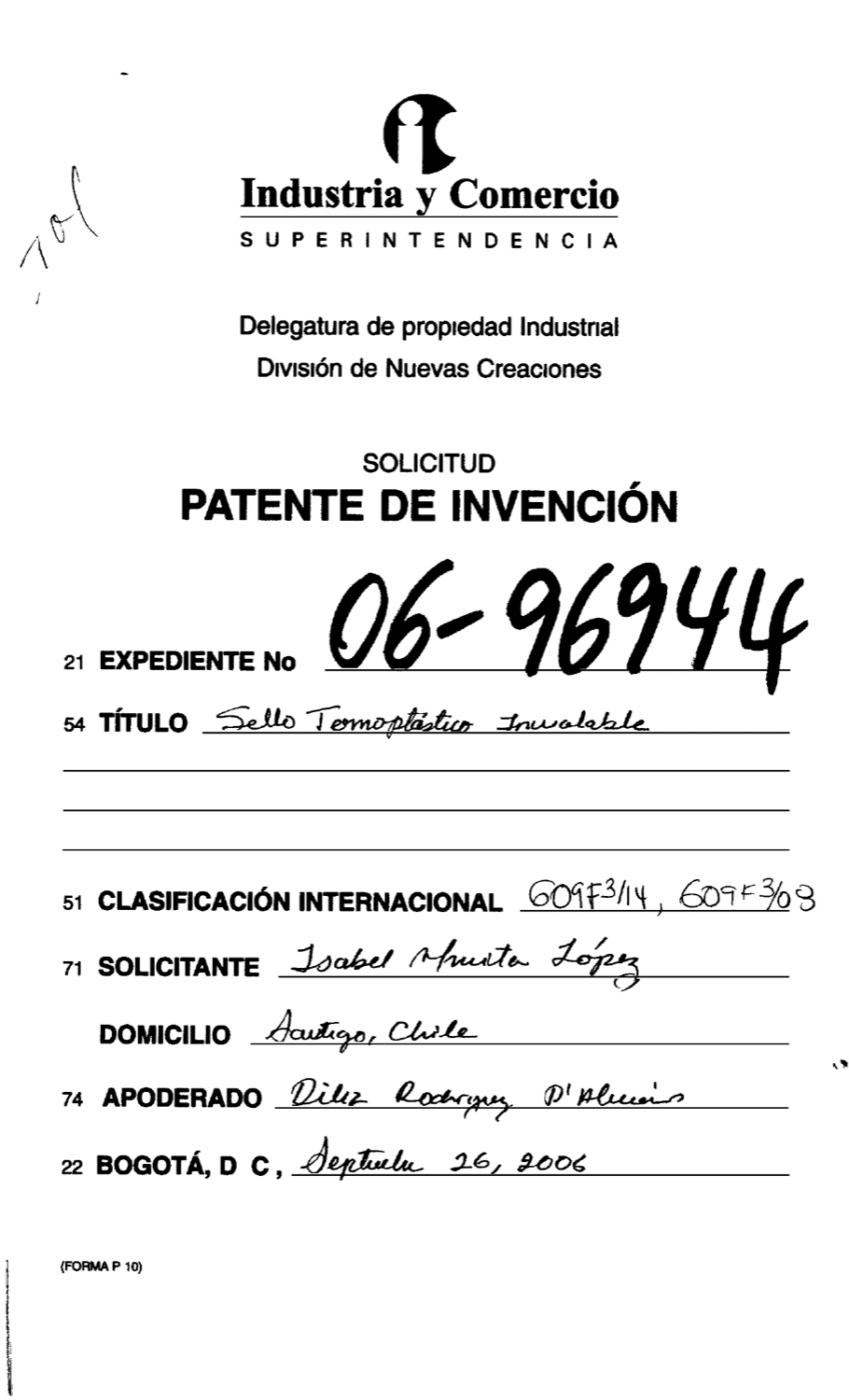 SELLO TERMOPLASTICO INVIOLABLE