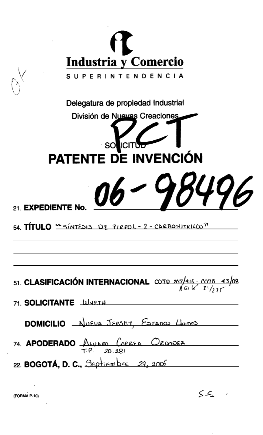 SISNTESIS DE PIRROL-2-CARBONITRILOS