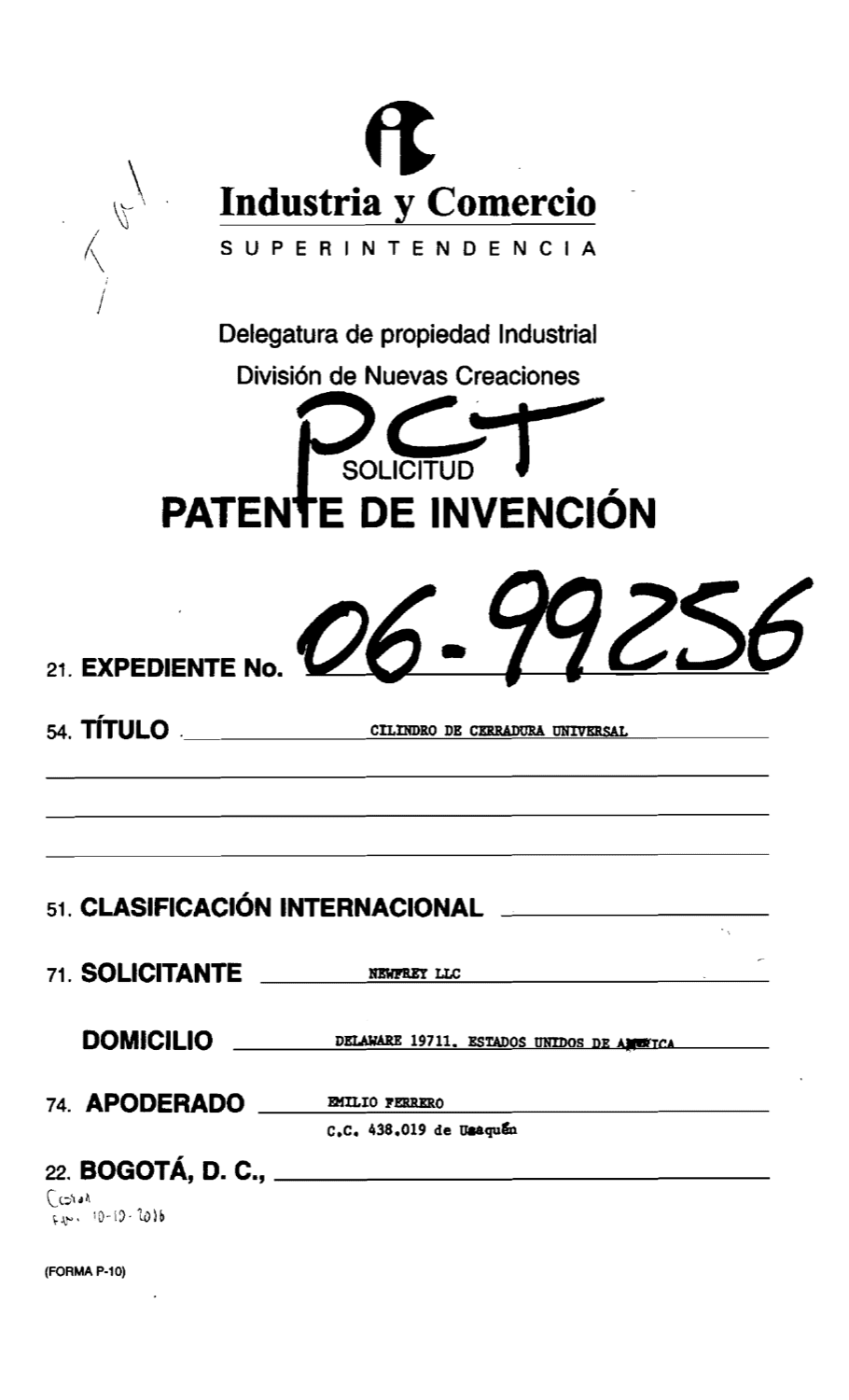 CILINDRO DE CERRADURA UNIVERSAL