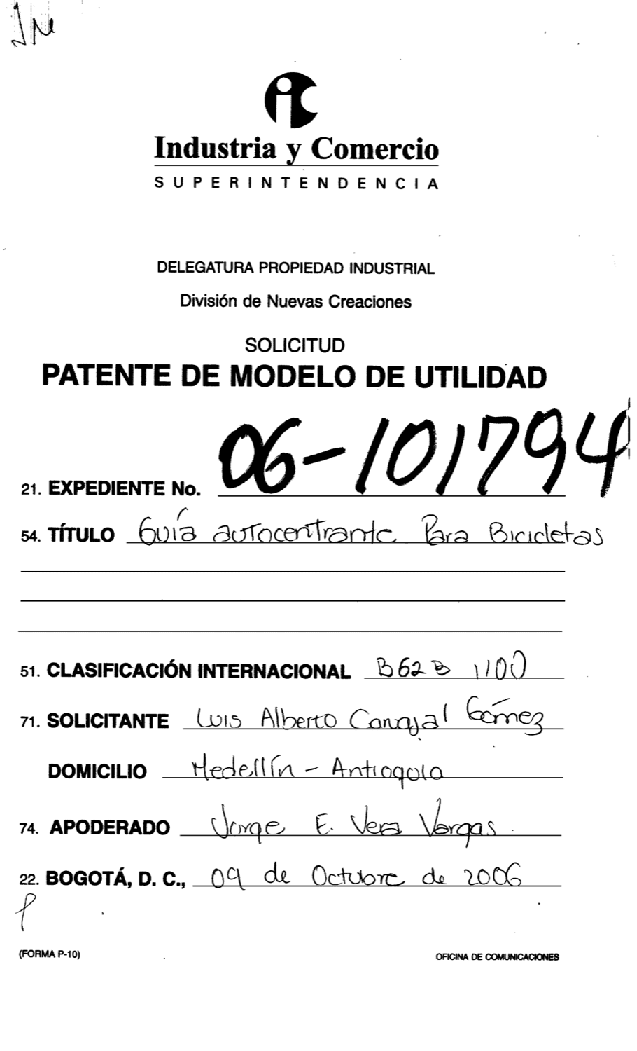 GUIA AUTOCENTRANTE PARA BICICLETAS