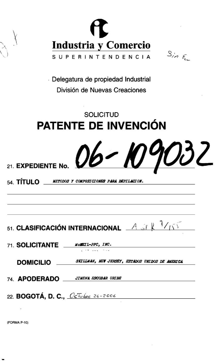 NOVEDOSAS COMPOSICIONES ÚTILES PARA DEPILACIÓN