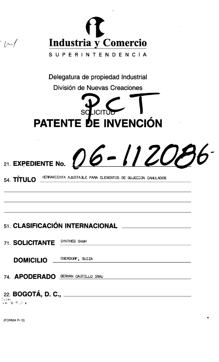 HERRAMIENTA AJUSTABLE PARA ELEMENTOS DE SUJECION CANULADOS